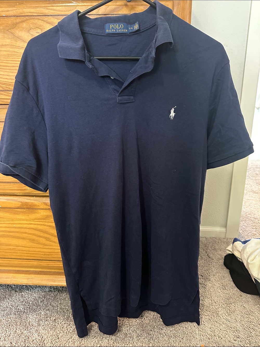 Polo by Ralph Lauren 90’s Navy Short Sleeve Polo with White Logo